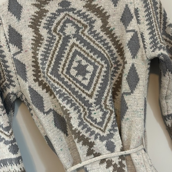 Lovestitch | alpine gypsy Aztec print duster sweater | rare fall winter | small - Picture 13 of 14